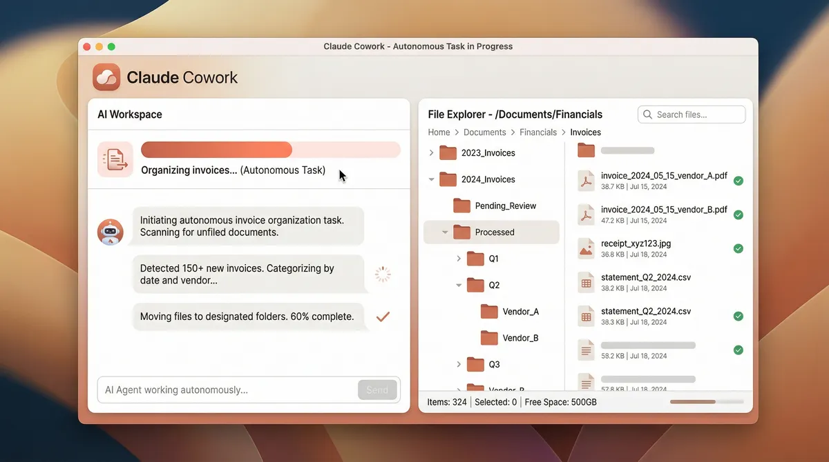 Agent IA autonome pour PME — comptabilité, marketing et service client connectés via Claude Cowork